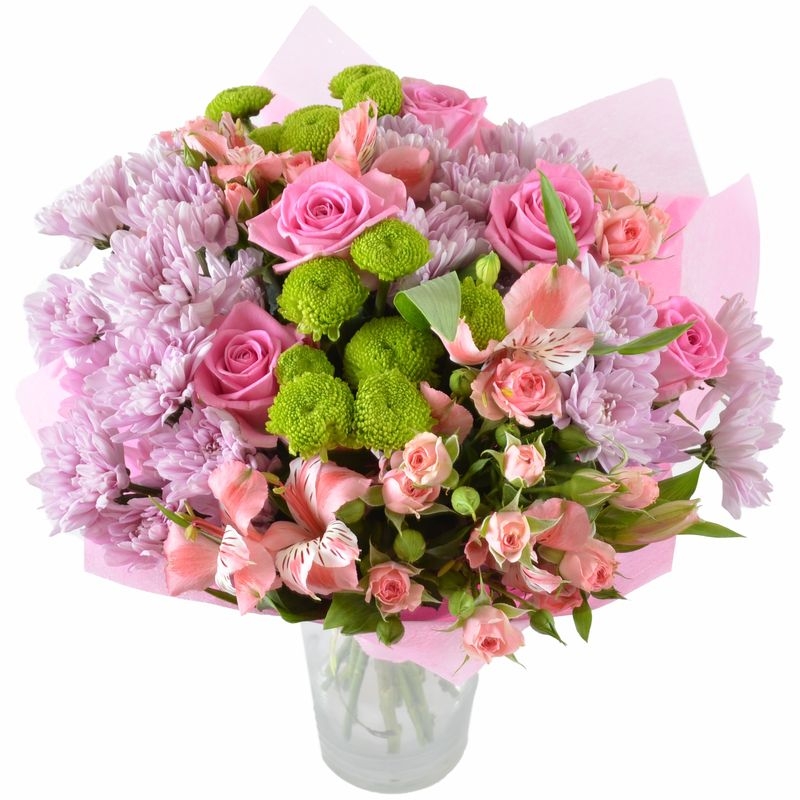 pink rose, packaging, ribbon
