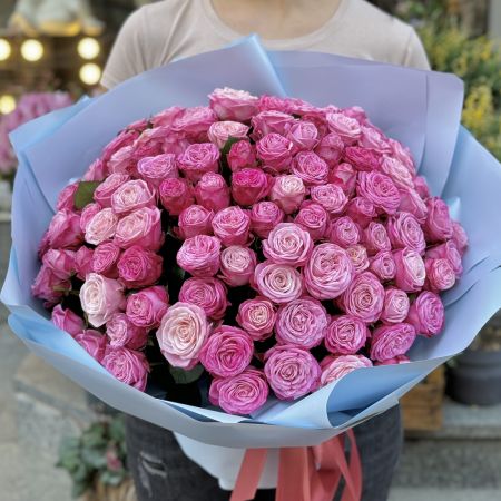 rose (101 pcs.), packaging, ribbon